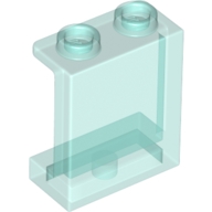 Lego panel, zeď 1x2x2 , průhledná světle modrá (4640026, 6253230)
